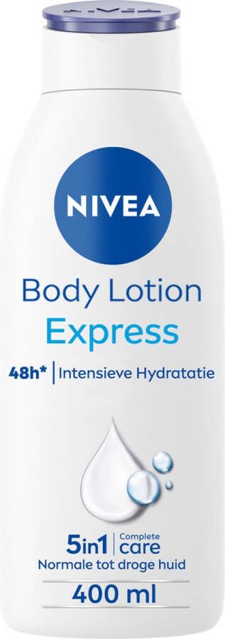 NIVEA Express 5-in-1 Bodylotion Voor Normale en Droge Huid Serum en Mineralen 48H Hydraterende Lotion 400 ml