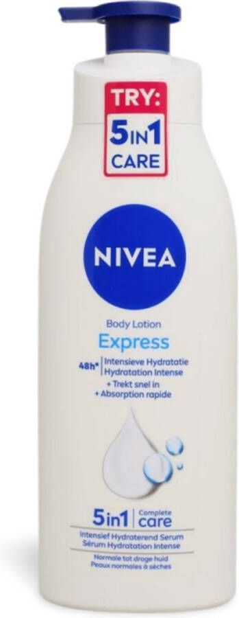 NIVEA Express Bodylotion Met Verzorgend Serum Olie end Mineralen Hydraterend 400 ml