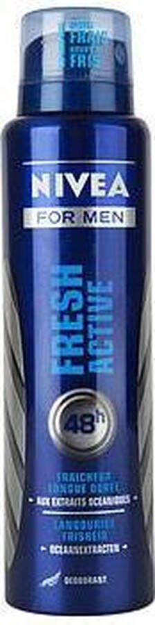 NIVEA for Men Deospray Deodorant Fresh Active 150 mL + Blik 10 mL