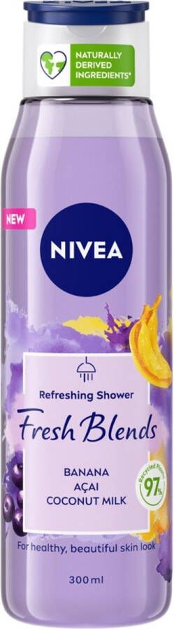 NIVEA Fresh Banana & Acai Refreshing Shower Gel 300ml