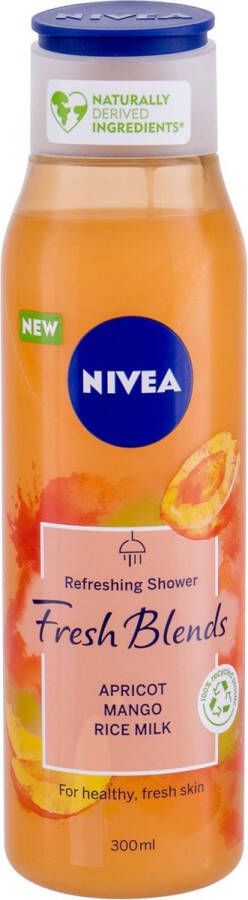 NIVEA Fresh Blends Apricot Mango Rice Milk Refreshing Shower Refreshing Shower Gel