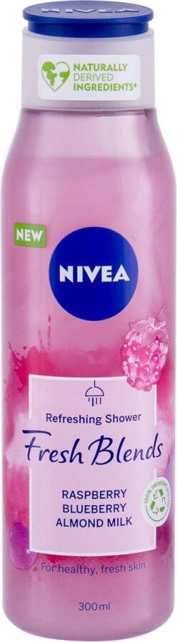 NIVEA Fresh Blends Refreshing Shower Gel With The Smouth Of Raspberries And Blueberries