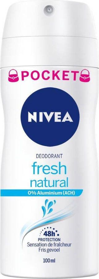 NIVEA Fresh Natural 100 ml Deodorant Spray Pocketsize