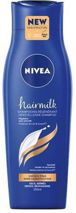 NIVEA Hairmilk shampoo voor dik en normaal haar