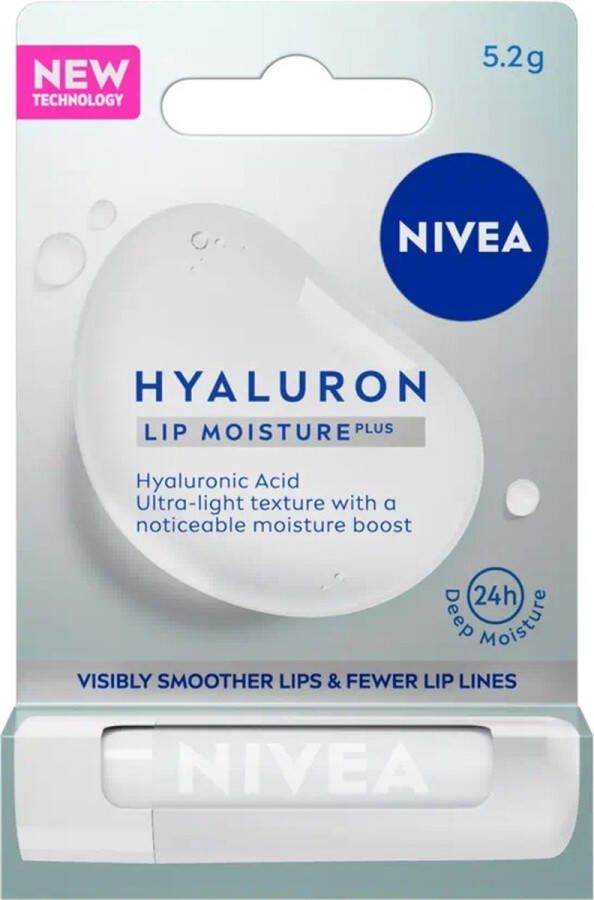 NIVEA Hyaluron Lip Moisture Plus hydraterende lippenbalsem 5 2g