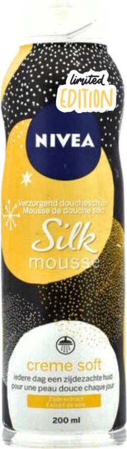 NIVEA Limited Edition Doucheschuim Silk Mousse 200 ml Iedere dag een stralend en zijdezachte huid