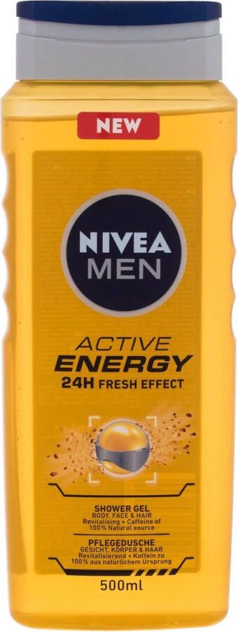 NIVEA Men Active Energy SHOWER GEL 500ML