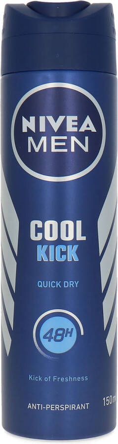 NIVEA Men Cool Kick Quick Dry 48H Deodorant 150 ml