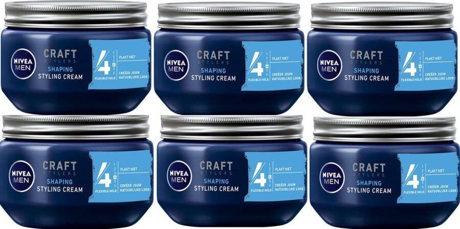 NIVEA MEN CRAFT Styling Cream 6 x 150 ml