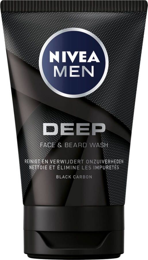 NIVEA MEN Deep Reinigingsgel Face Wash Gezichtsreiniging Mannen 100 ml