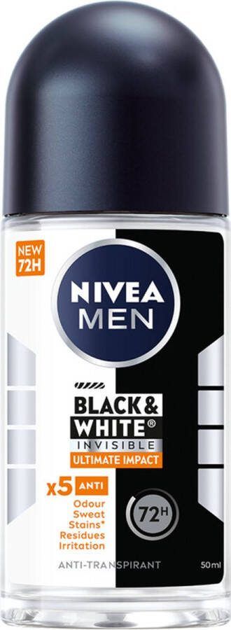 NIVEA Men Deodorant Roller Black & White Ultimate Impact 50 ml