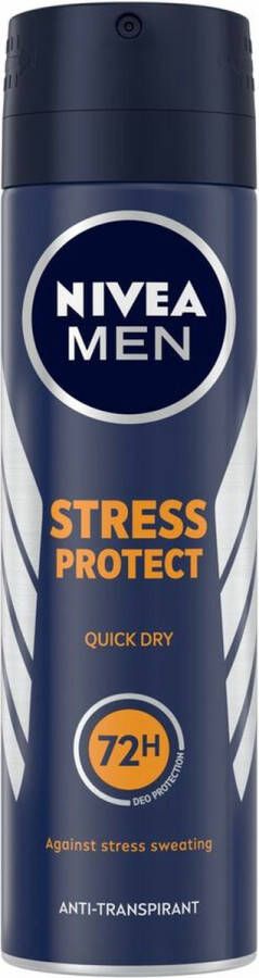 NIVEA Men Deodorant Spray Stress Protect 3x 150 ml Voordeelverpakking
