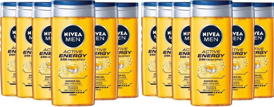 NIVEA Men Douchegel Active Energy 12 x 250 ml