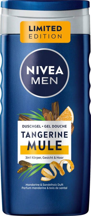 NIVEA MEN Douchegel Mandarijn Mule 3in1 met Mandarijn & Sandelhoutgeur 250 ml