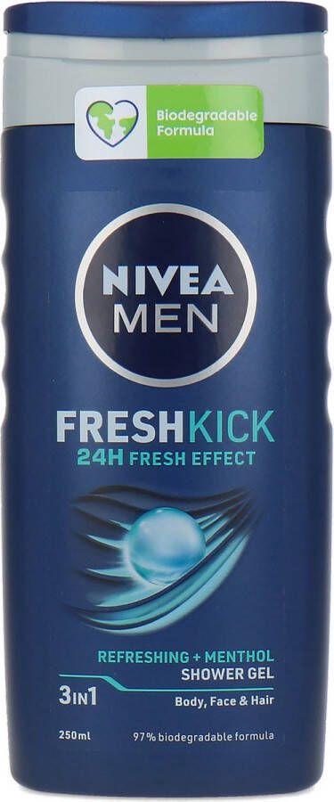 NIVEA Men Fresh Kick Shower Gel 250 ml