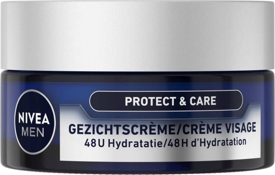NIVEA MEN Protect & Care Intensieve Hydraterende Crème Dagcrème Normale en droge huid Met aloë vera en vitamine B5 50 ml