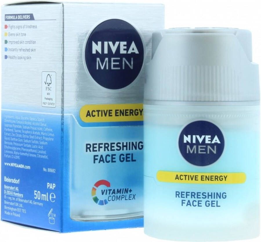 NIVEA Men Refreshing Face Gel 50 ml