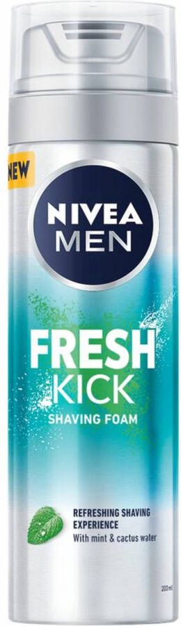 NIVEA Men Scheerschuim Fresh Kick 200 ml