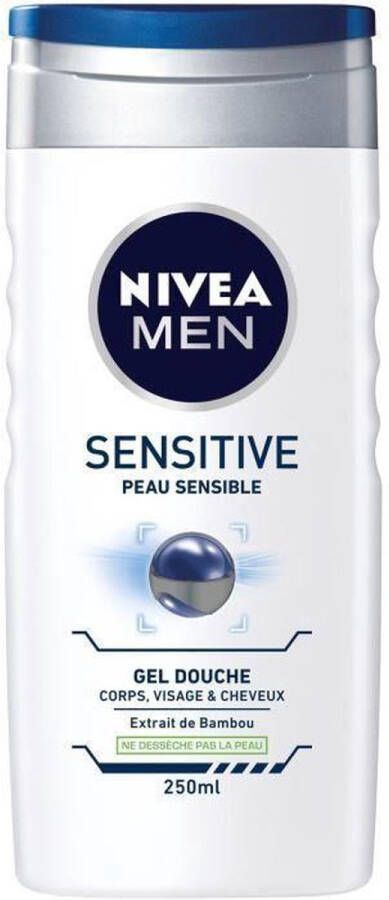 NIVEA MEN Sensitive 3-in-1 douchegel voor een gevoelige huid 250 ml