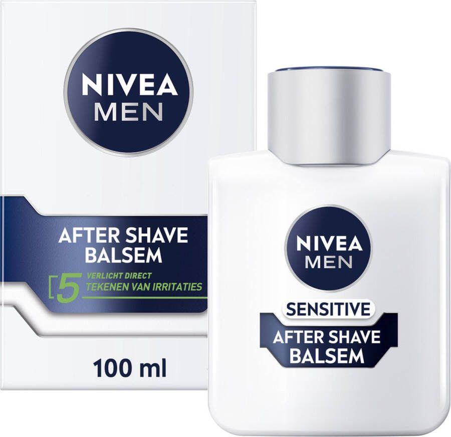 NIVEA MEN Sensitive Aftershave Balsem Aftershave Balm Alcoholvrij 100ml
