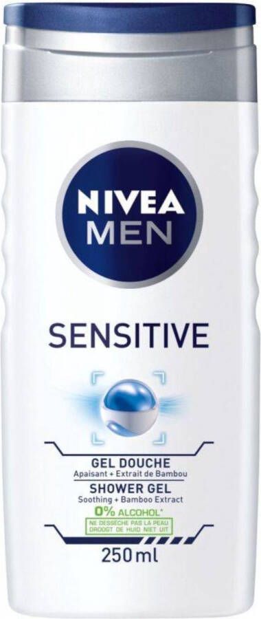 Nivea Men Sensitive 3in1 Douchegel Gezicht lichaam en haar 250ml