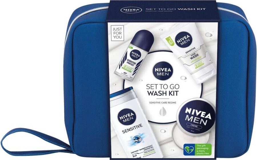 NIVEA Men Set To Go Wash Kit Cadeauset 475 ml