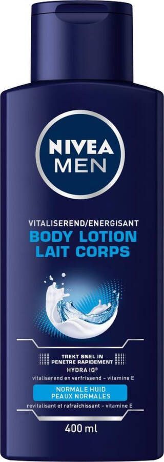 NIVEA MEN Vitaliserende Bodylotion 24 Uur Hydratatie Met Vitamine E Lotion Voor Normale Huid Lichaamsverzorging 400 ml