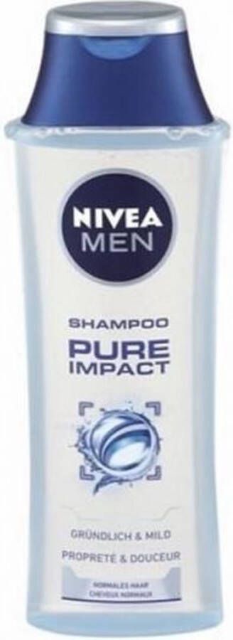 NIVEA MULTI BUNDEL 3 stuks Men Pure Impact Anti Dandruff Shampoo 250ml