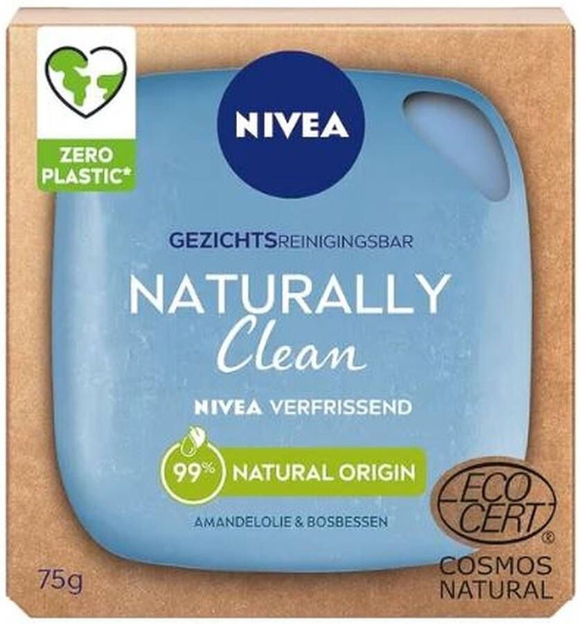 NIVEA Naturally Clean Verfrissende Reinigingsbar 12x75gr Voordeelverpakking