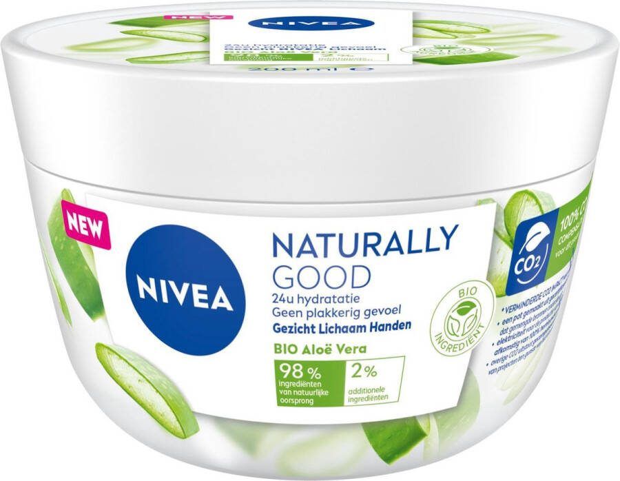 NIVEA Naturally Good Bodycrème Hydraterende Crème met Aloë Vera Lichaamscrème voor Alle Huidtypes 200 ml