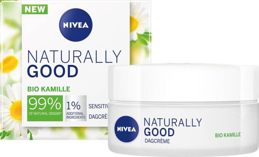 NIVEA Naturally Good Dagcrème gevoelige huid 50 ml met bio kamille