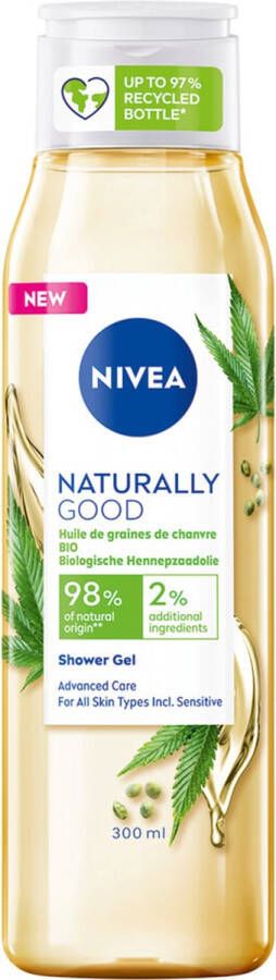 Nivea Naturally Good Hennepzaadolie Showergel 300ML
