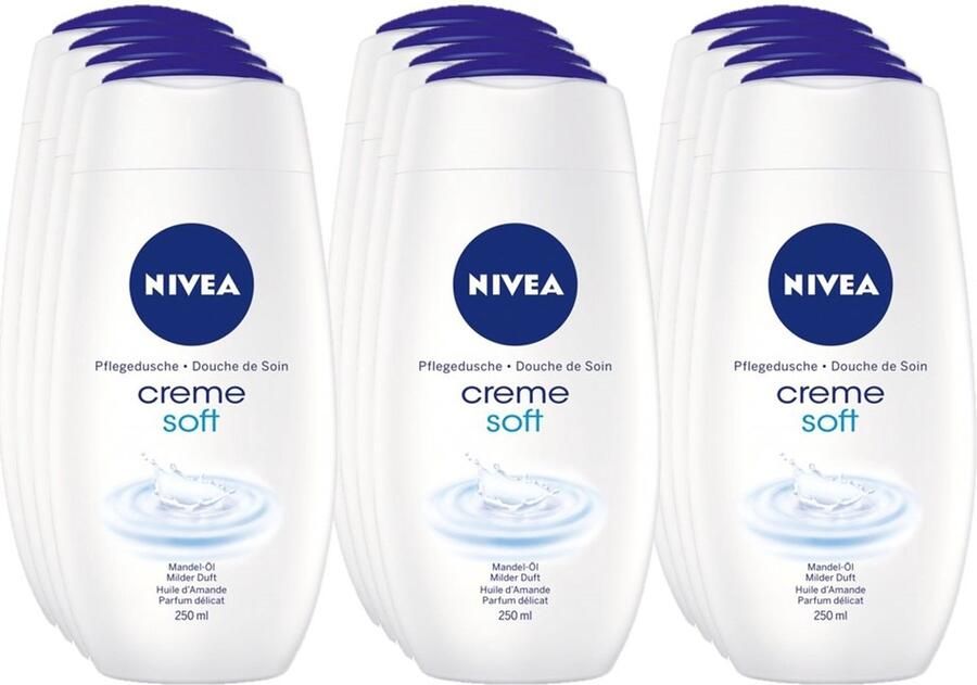 NIVEA Douchegel – Creme Soft 12 x 250 ml