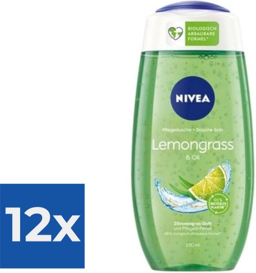 NIVEA Lemon & Oil Douchegel 250 ml Voordeelverpakking 12 stuks