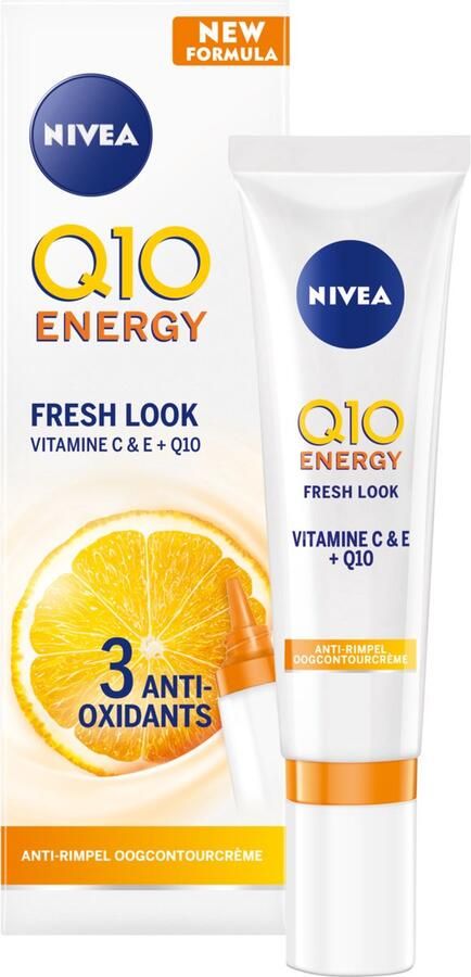 NIVEA Q10 Energy Anti-Rimpel Oogcontourcrème Oogcrème met Vitamine C en E Crème tegen Donkere Kringen en Wallen Eye Cream 15 ml