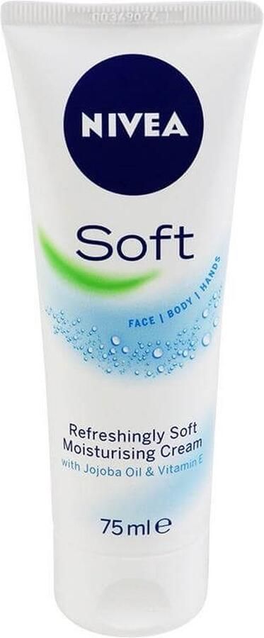 NIVEA Voordeelverpakking van 2 x Soft Creme Tube 75 ml 1 stuk