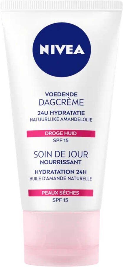 NIVEA Nourishing Dagcrème SPF 15 50 ml (voor droge en gevoelige huid)