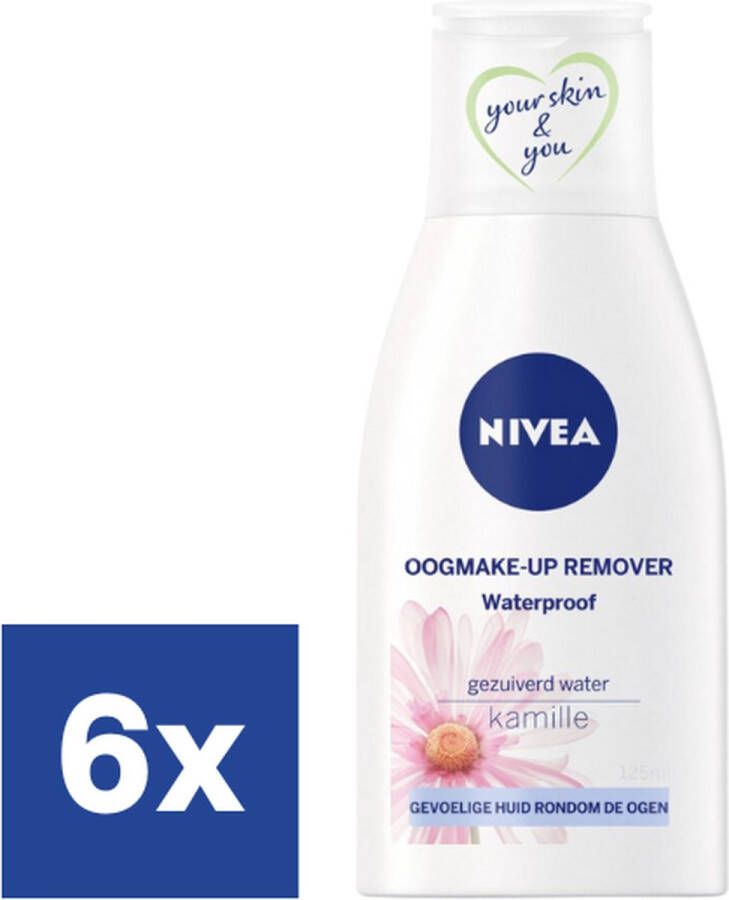 NIVEA Oog Make-up Remover Kamille 6 x 125 ml