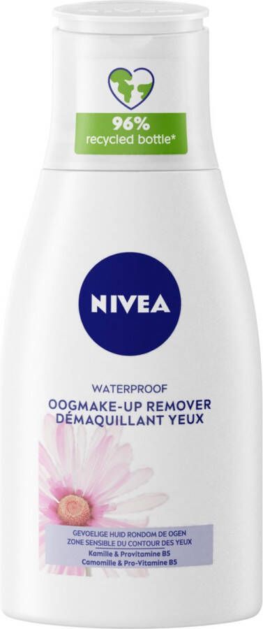 NIVEA Waterproof Oogmake-up Remover Oogmake-up remover Voor de gevoelige huid Kamille Provitamine B5 125 ml