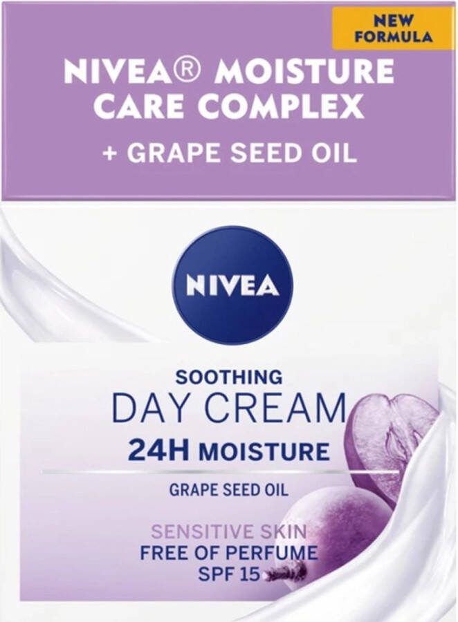 NIVEA Parfumvrije Essentials Dagcreme SPF15 50 ml Gevoelige Huid