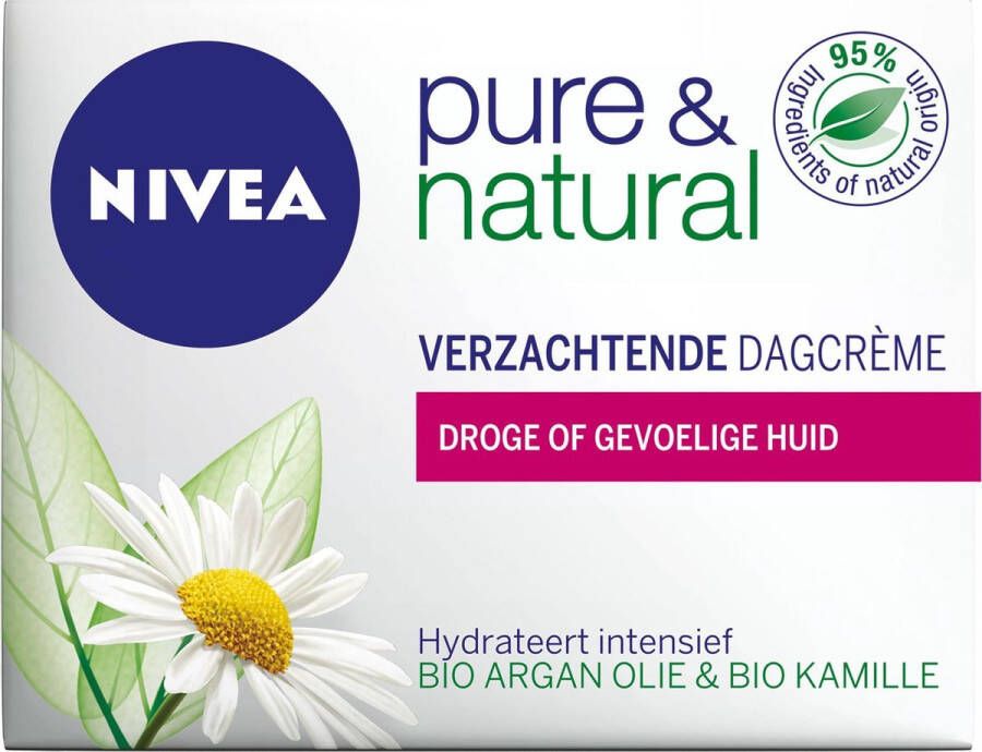 NIVEA Pure & Natural Droge Gevoelige Huid 50 ml Dagcrème