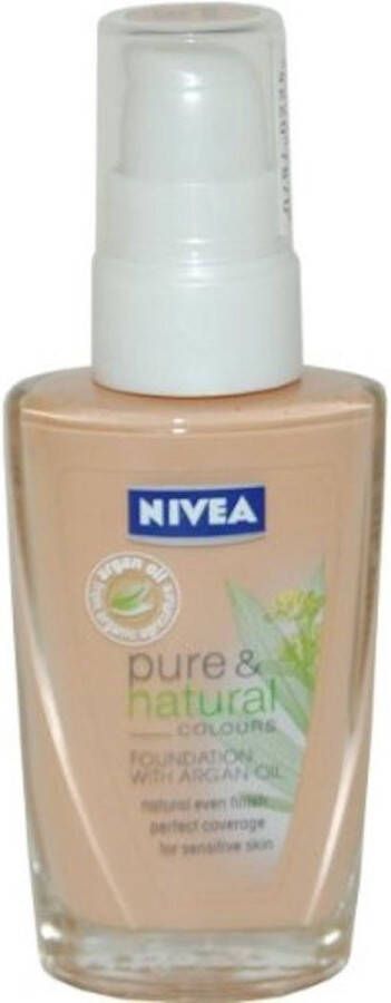 NIVEA Pure & Natural Foundation with Argan Oil 04 Sand