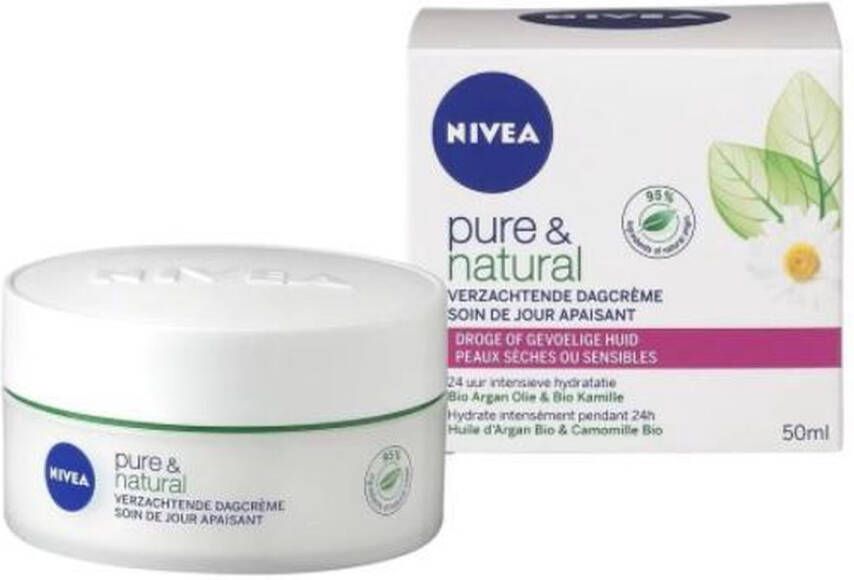 NIVEA Pure & Natural Verzachtend 50 ml Dagcrème