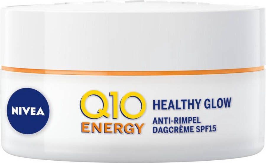 NIVEA Q10 Energy Anti-Rimpel Dagcrème Normale en vermoeide huid SPF 15 Met vitamine C en Q10 50 ml