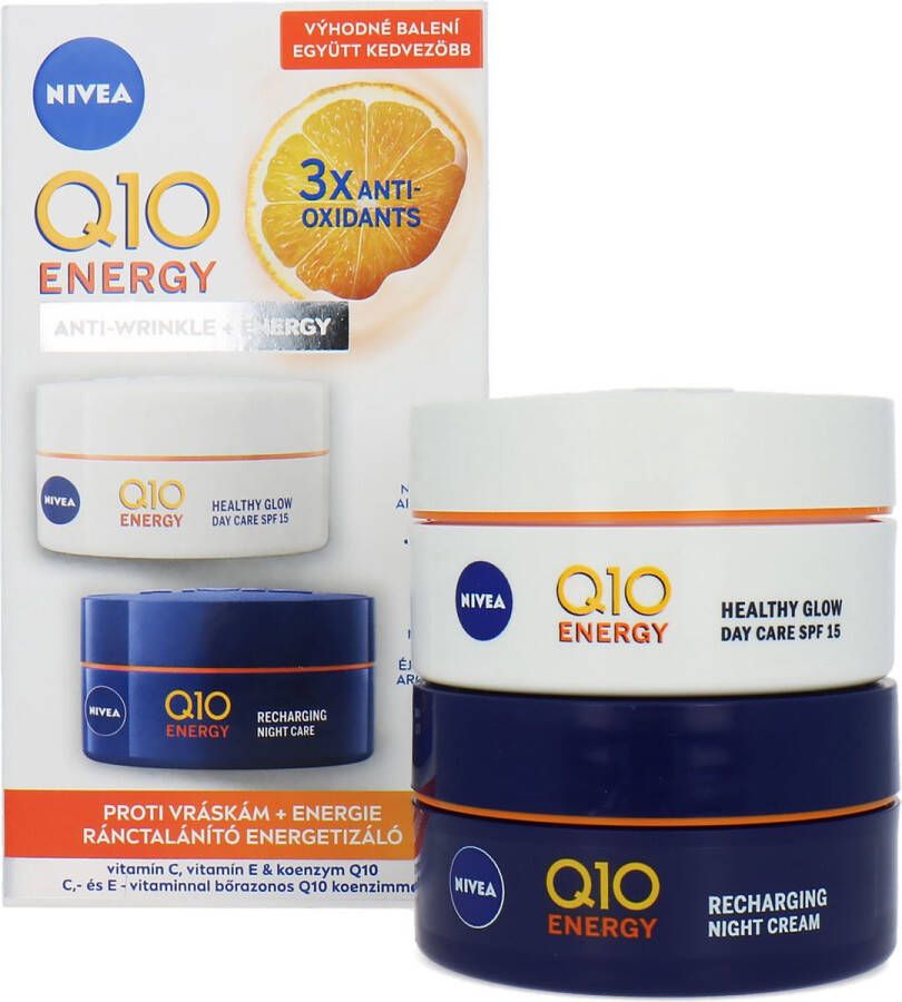 NIVEA Q10 Energy Anti-Wrinkle + Energy Day and Night Cream