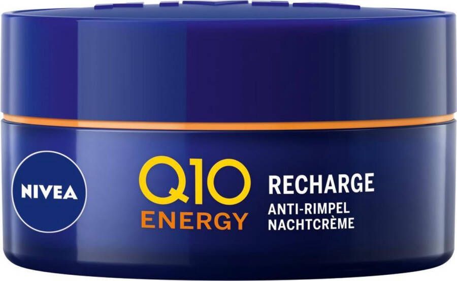 NIVEA Q10 Energy Recharging Night Care Nachtcrème Alle huidtypen Met Q10 vitamine C en Vitamine E 50 ml
