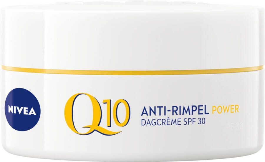NIVEA Q10 POWER Anti-Rimpel Dagcrème Alle huidtypen SPF 30 Met huididentiek Q10 en creatine Verstevigt en beschermt 50 ml