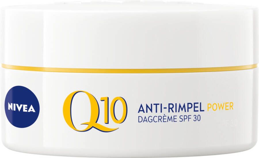 NIVEA Q10 POWER Anti-Rimpel Dagcrème Gezicht Alle huidtypen SPF 30 Crème Met huididentiek Q10 en creatine Verstevigt en beschermt 50 ml