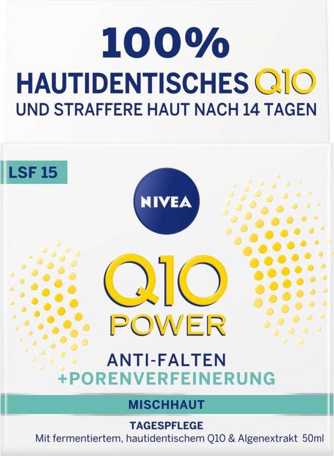 NIVEA Q10 POWER Anti-Wrinkle + Pore Refining Day Cream Dagcrème Gezicht 50 ml