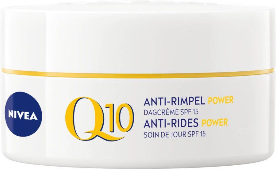 NIVEA Q10 Power Anti-Rimpel Dagcrème Gezicht SPF 15 Alle huidtypen Crème Met Q10 en creatine 50 ml